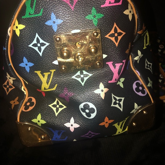 Louis Vuitton multiple color handbag with matching wallet - Picture 7 of 16